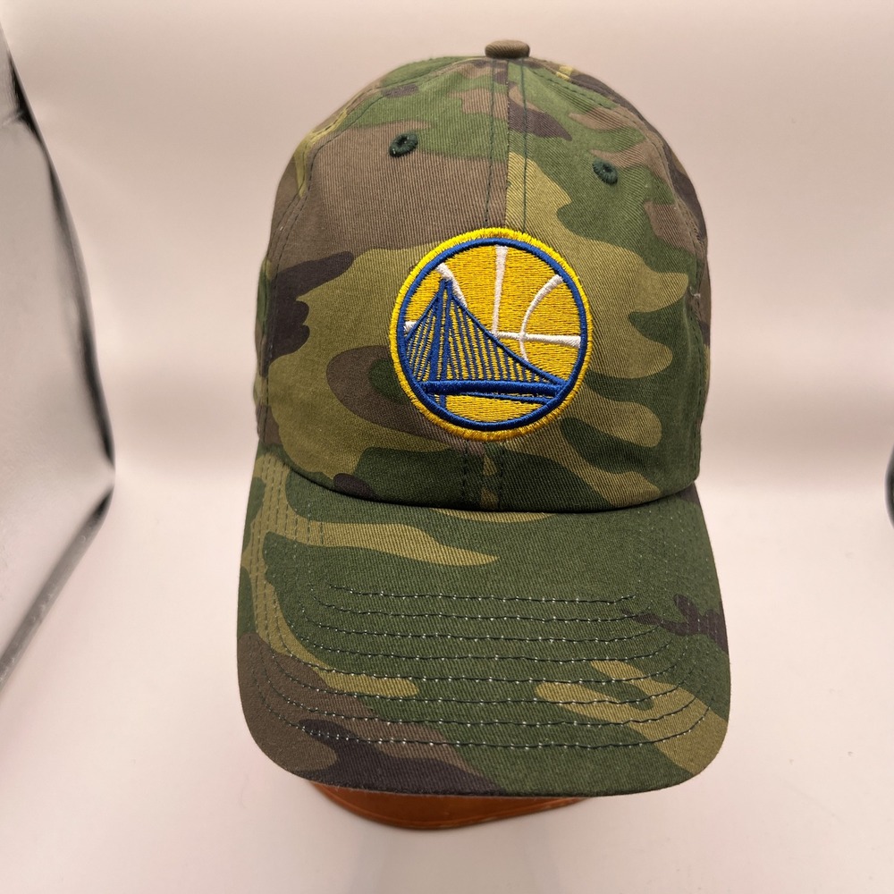 Golden State Warriors 47 Brand Camo Adjustable Hat NBA Baseball Cap Camouflage